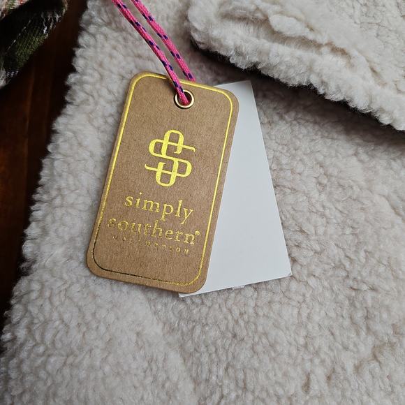 Simply Southern‎ youth medium Sherpa jacket NWT - Picture 3 of 7